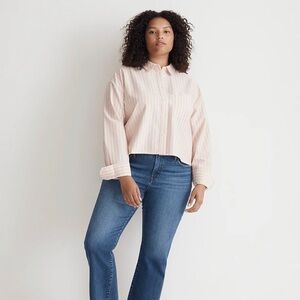 Madewell The Signature Oxford Crop Shirt